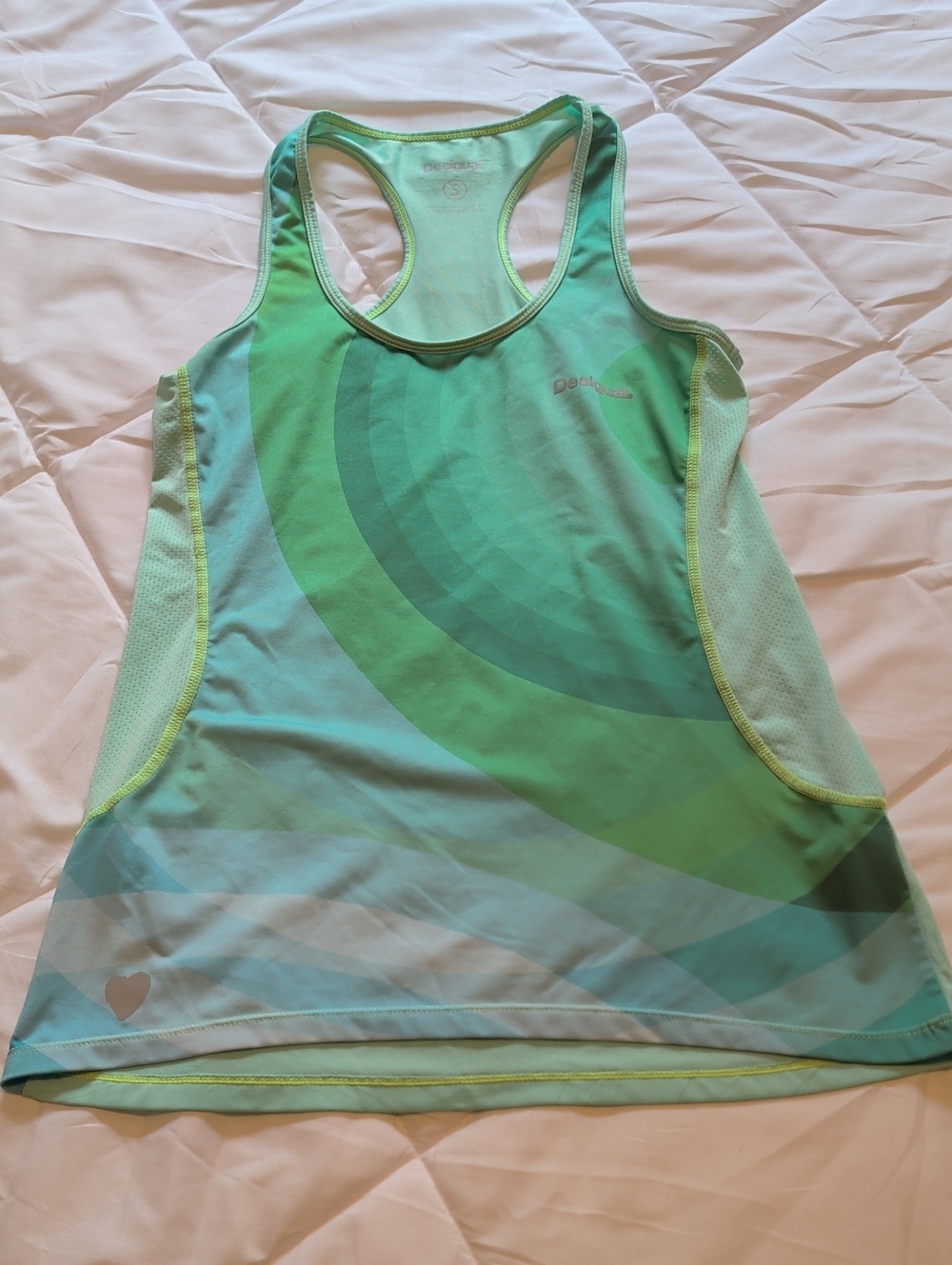 Desigual Women’s Mint Green & Aqua Racerback Tank Top